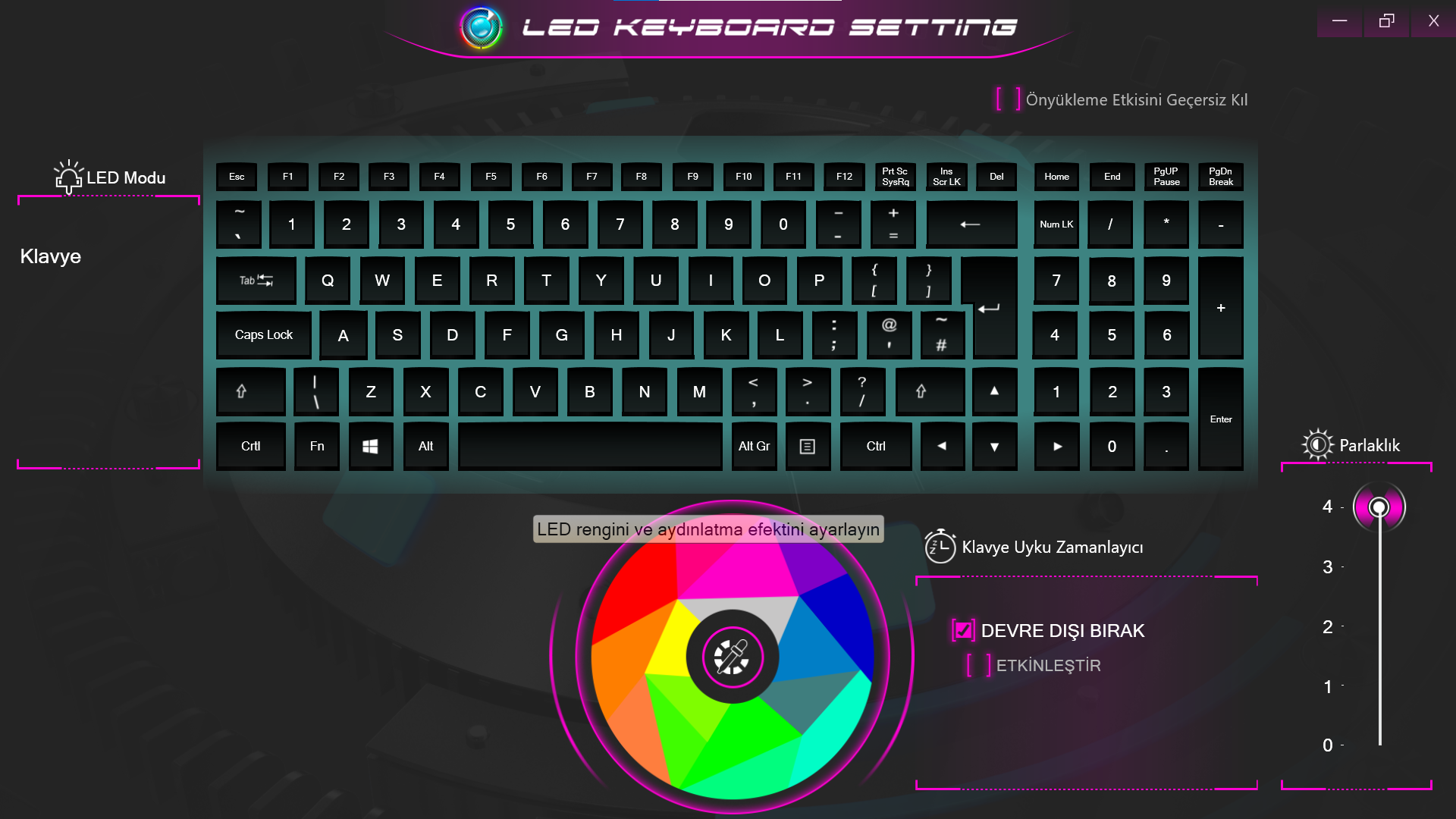 Monster Abra klavye renk değiştirmiyor | Technopat Sosyal