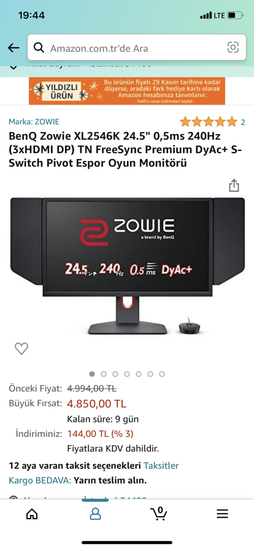BenQ Zowie XL2546K monitör alınır mı? | Technopat Sosyal
