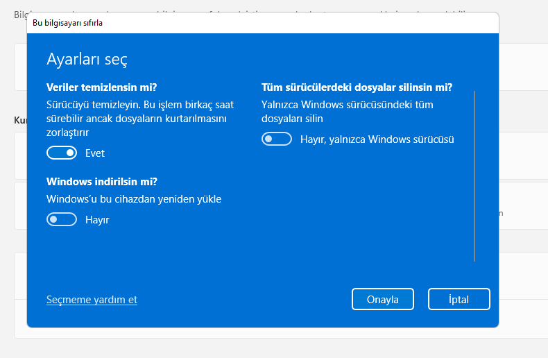 Çözüldü: Windows 10 dosyaları sakla seçeneği ile sıfırlanırken sadece C  diski mi silinir? | Technopat Sosyal