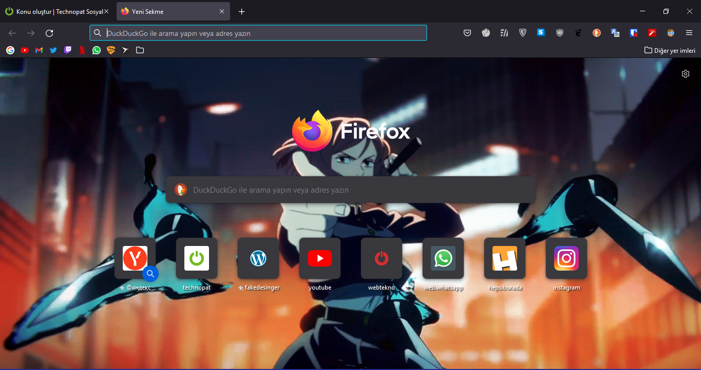 Rehber: Firefox Yeni Sekmeye GIF ve Resim Ekleme | Technopat Sosyal