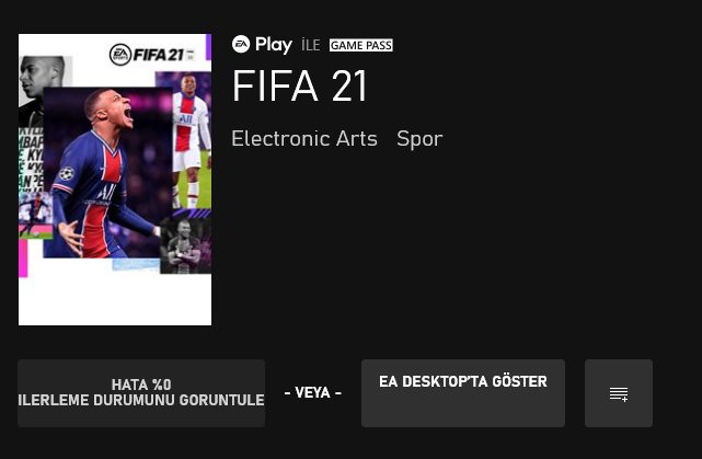 Xbox uygulaması FIFA 21 yüklenmiyor | Technopat Sosyal