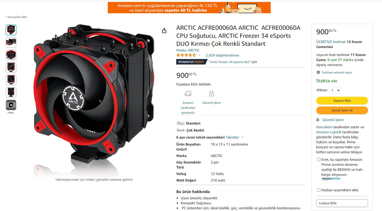 ARCTIC Freezer 34 eSports DUO 900 TL! | Technopat Sosyal