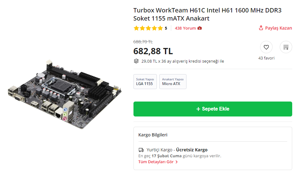Turbox H61C Anakart Xeon E3-1230 V2 işlemciyi çalıştırır mı? | Technopat  Sosyal