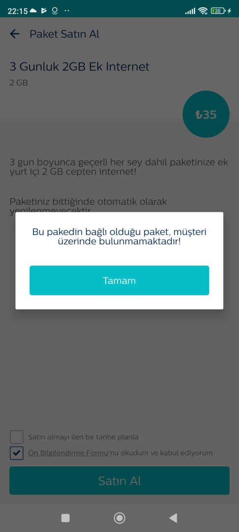 Türk Telekom "bu paketin bağlı olduğu paket müşteri üzerinde  bulunmamaktadır!" hatası | Technopat Sosyal