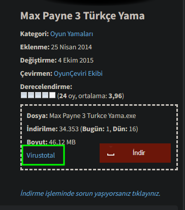 Max Payne 3 Türkçe yamada virüs var mı? | Technopat Sosyal