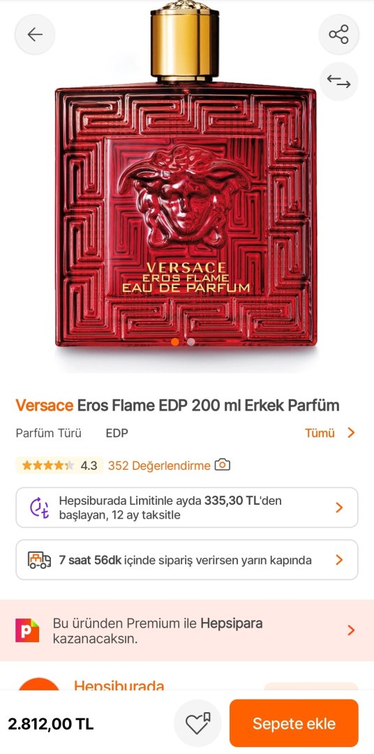 Hepsiburada'da satılan Versace Eros Flame orijinal mi? | Technopat Sosyal