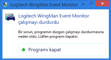 Logitech Wingman Event Monitor Hatası | Technopat Sosyal
