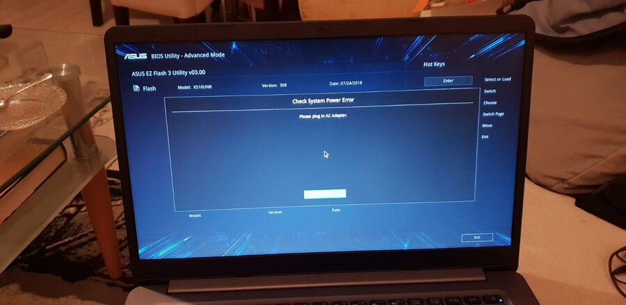 ASUS TUF Gaming F15 DX5077ZC4-HN011 laptop 'Check System Power Error'  hatası veriyor | Technopat Sosyal