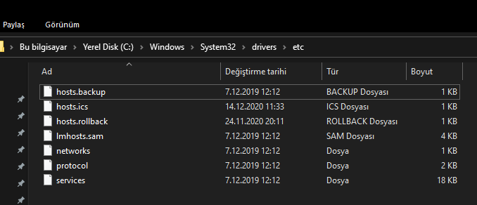 Windows 10 host dosyasını sildim | Technopat Sosyal