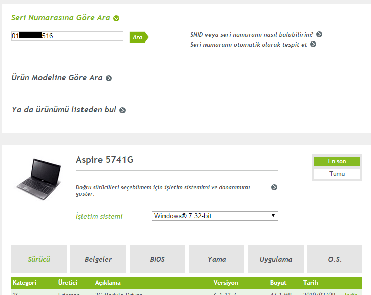 Acer Aspire 5742G BIOS Güncelleme | Technopat Sosyal