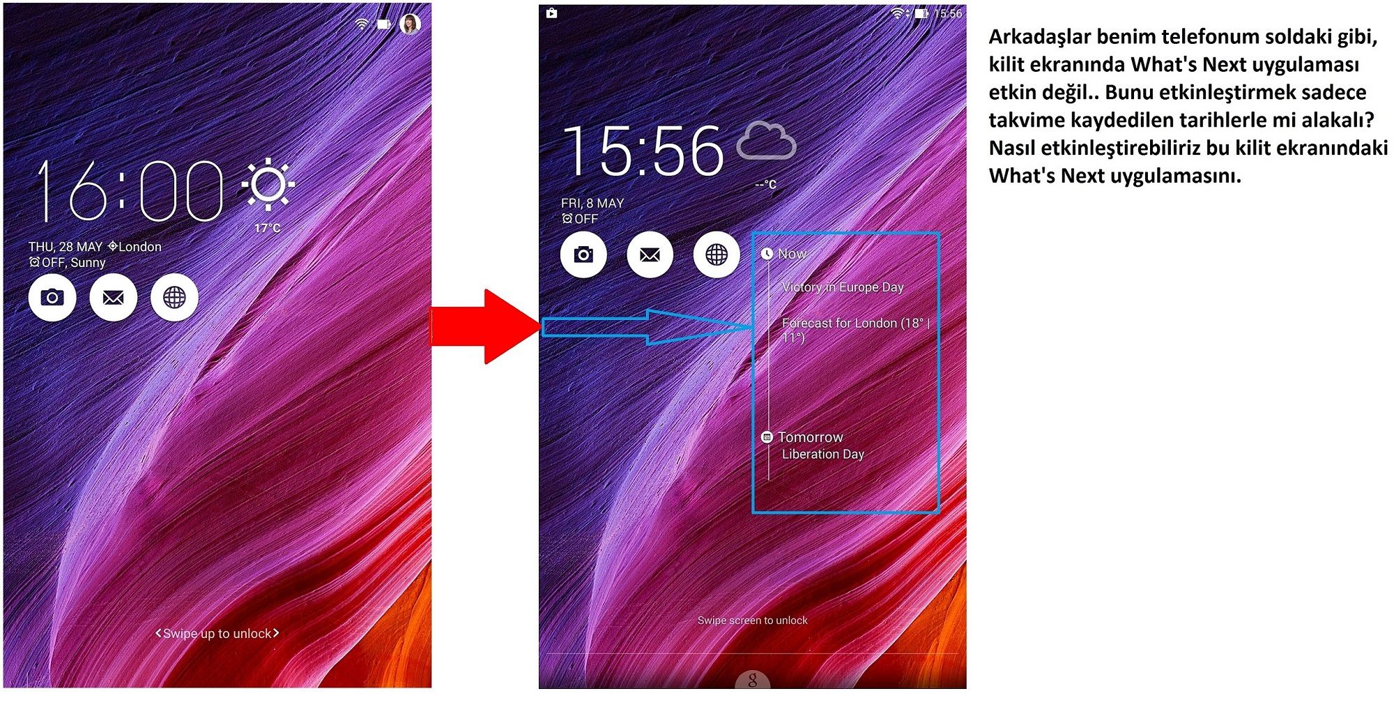 Asus Zenfone 2 What's Next Uygulaması Kilit Ekranında Etkin Olmama Sorunu |  Technopat Sosyal