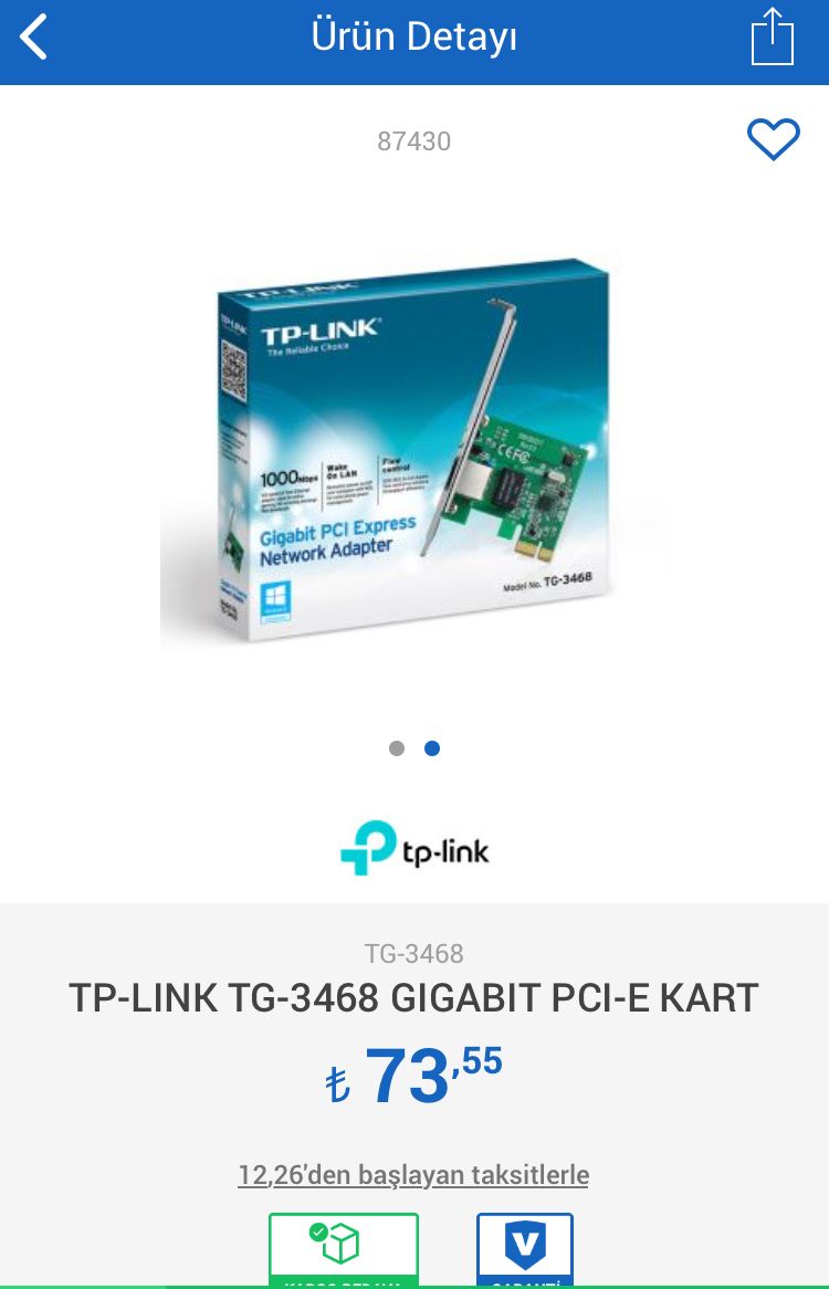 TP-Link TG-3468 PCIe kart alınır mı? | Technopat Sosyal