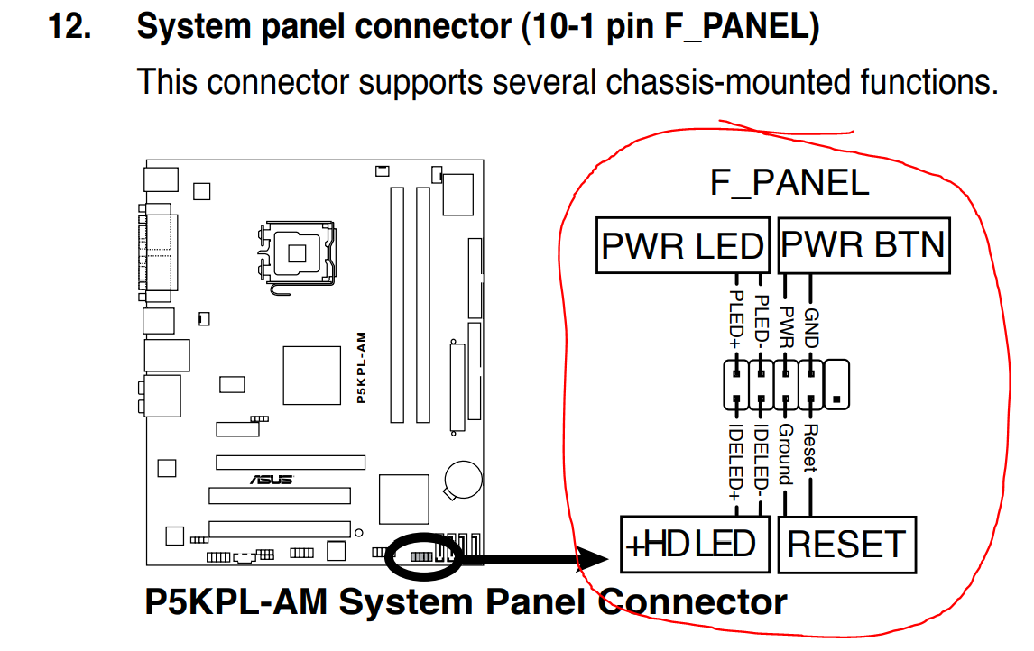 ASUS P5KPL-AM anakart bağlantı kabloları nereye takılıyor? | Technopat  Sosyal