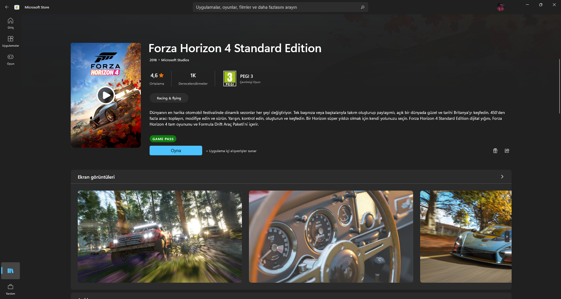 Çözüldü: Forza Horizon 4 yüklü olmamasına rağmen oyna seçeneği var |  Technopat Sosyal