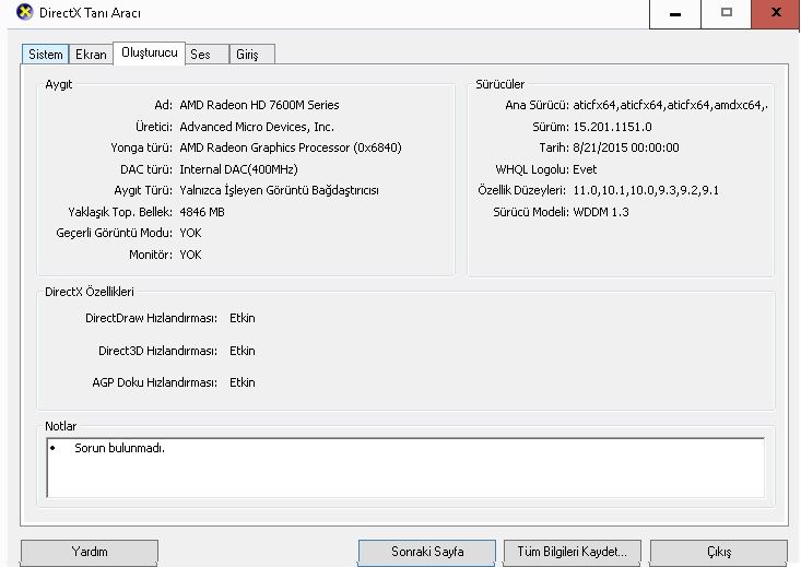 Windows 10 AMD HD 7600M çalışmama sorunu | Technopat Sosyal