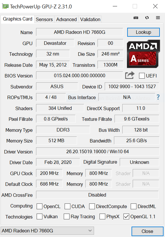 ASUS N56DP laptop AMD ekran kartı sürücü hatası | Technopat Sosyal