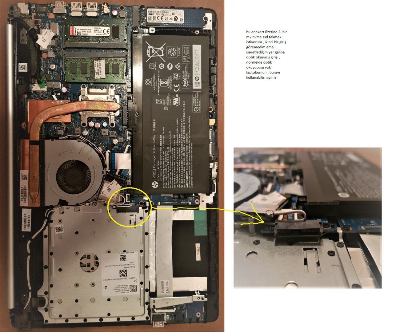 Çözüldü: HP Laptop'a NVMe M.2 SSD takma | Technopat Sosyal