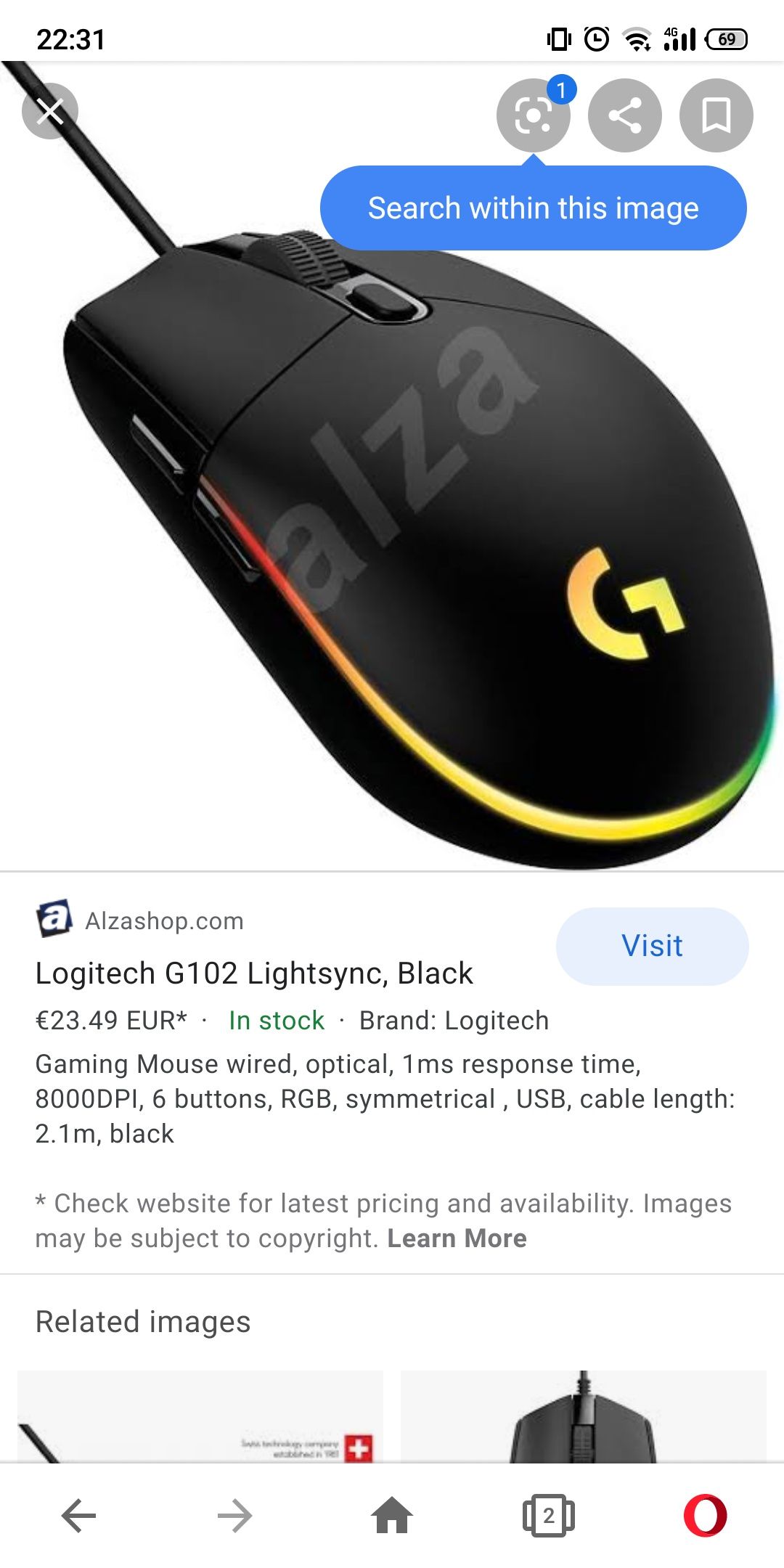 Logitech G102 ve G203 arasındaki fark var mı?