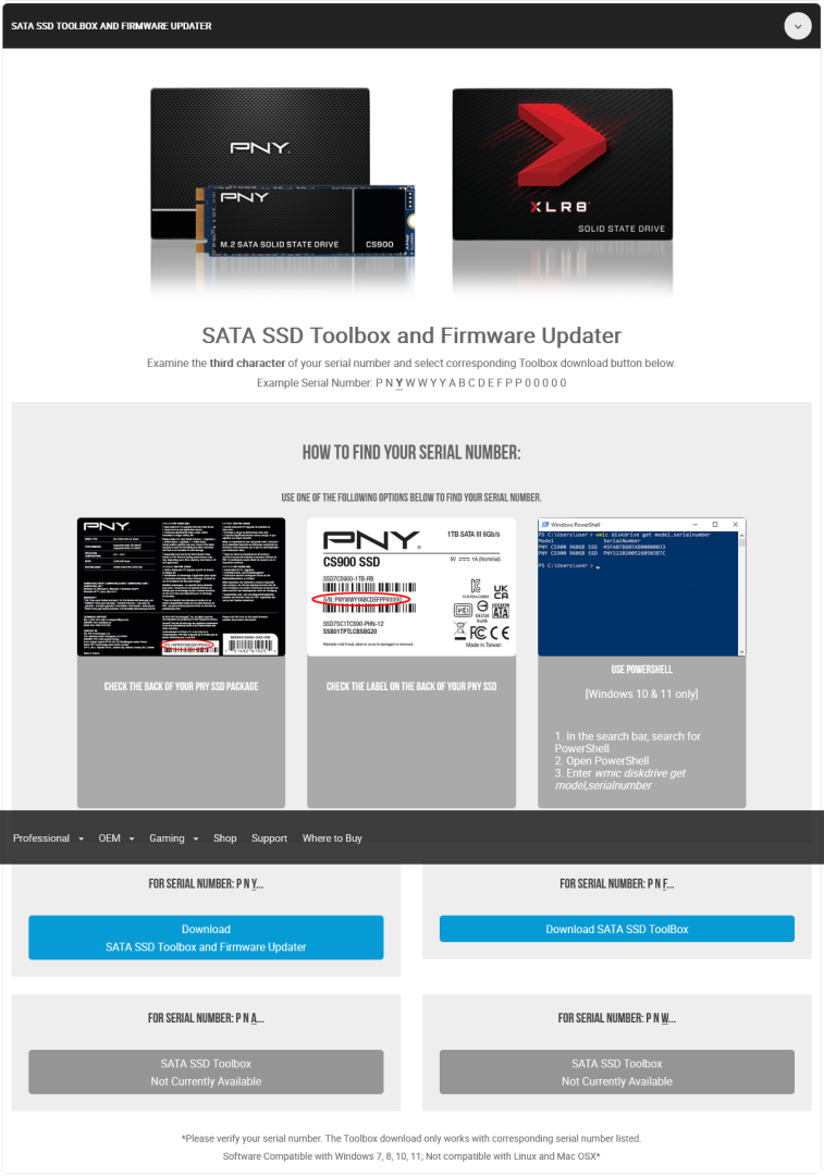 PNY CS900 SATA 3 480GB SSD yazılım var mı? | Technopat Sosyal