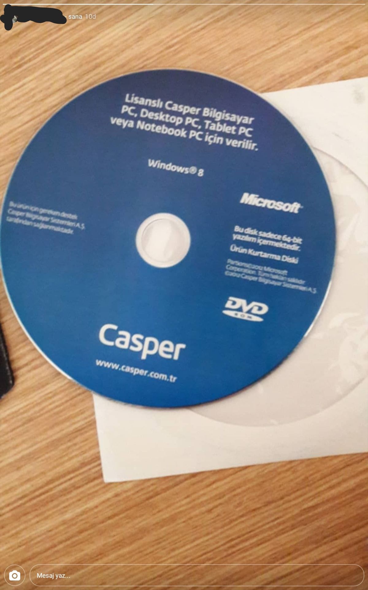 Casper Windows DVD'si ile format atmak | Technopat Sosyal