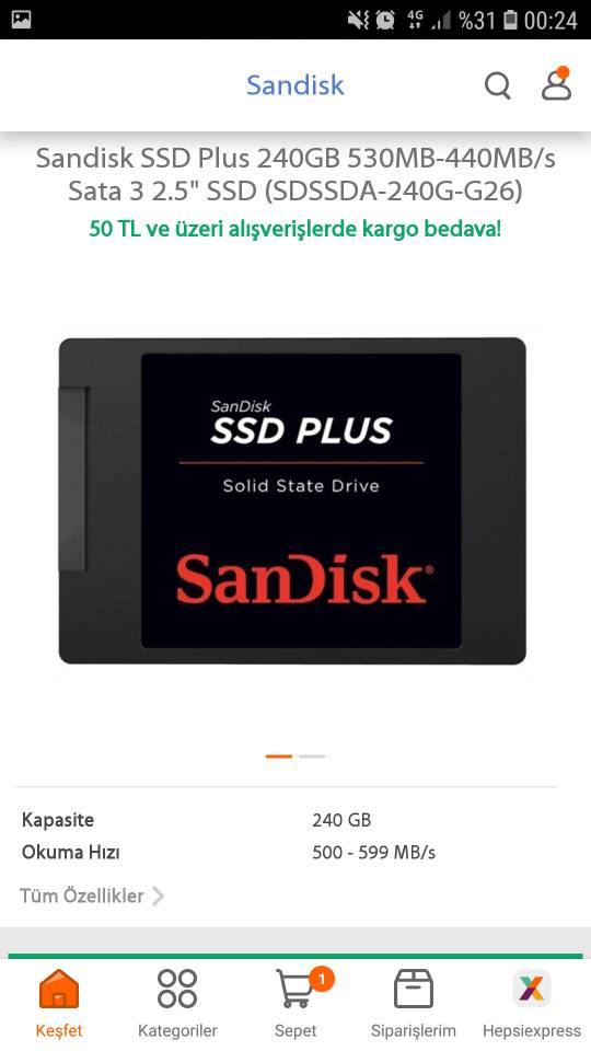 Kingston A400 vs Sandisk SSD Plus | Technopat Sosyal