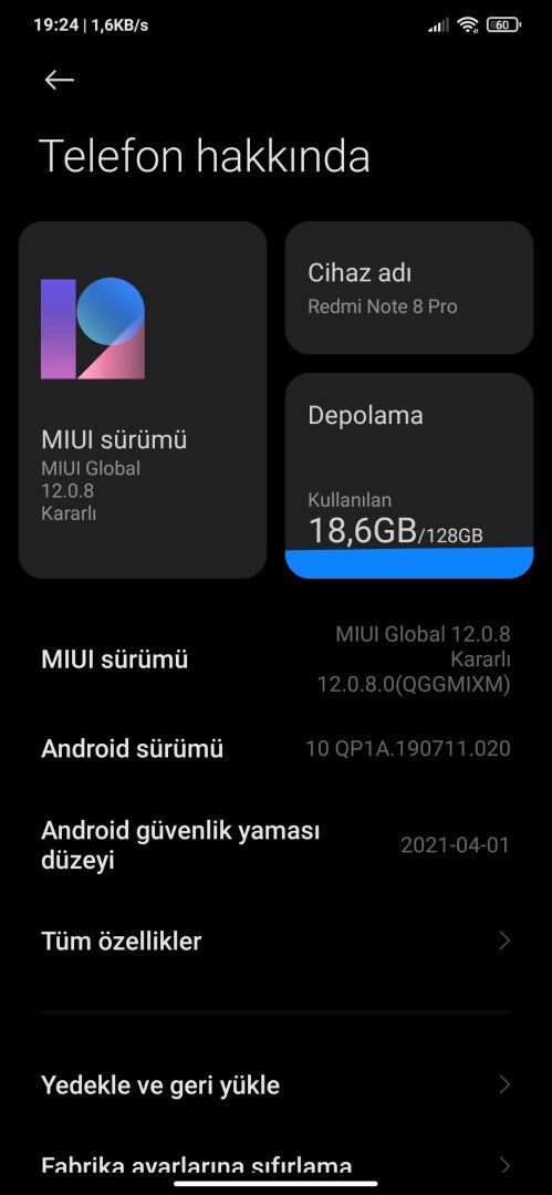 Redmi Note 8 Pro Android 11 gelmedi | Technopat Sosyal