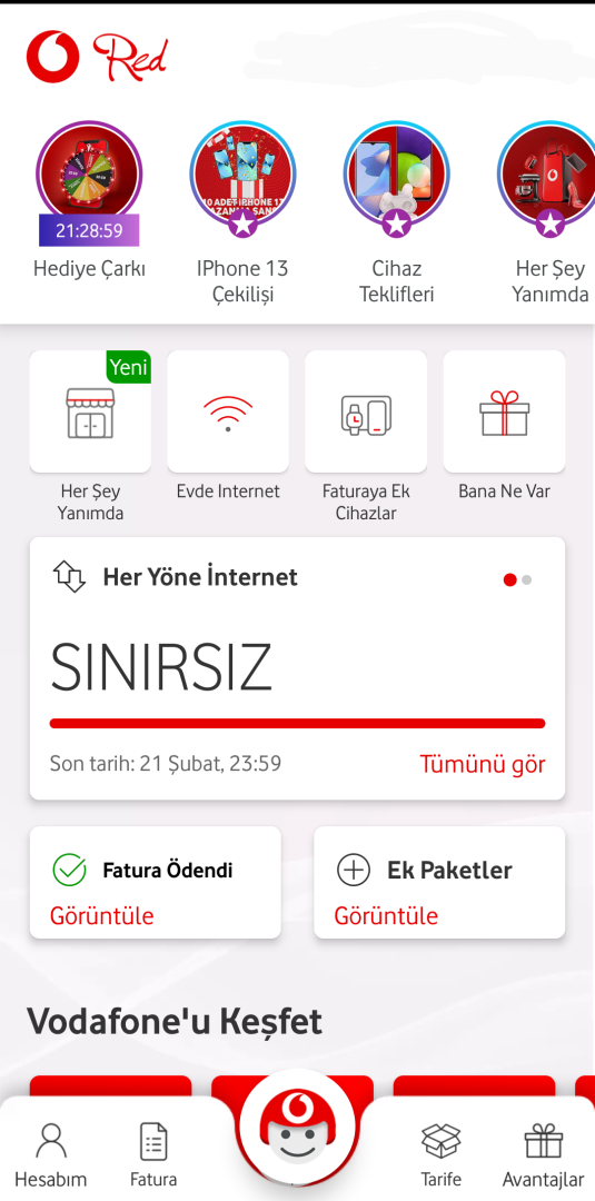 Türk Telekom mobil için sınırsız internet var mı?