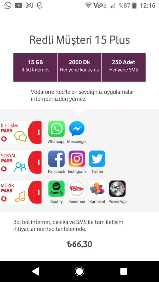 Çözüldü: Vodafone Pass paketi nasıl oluyor?