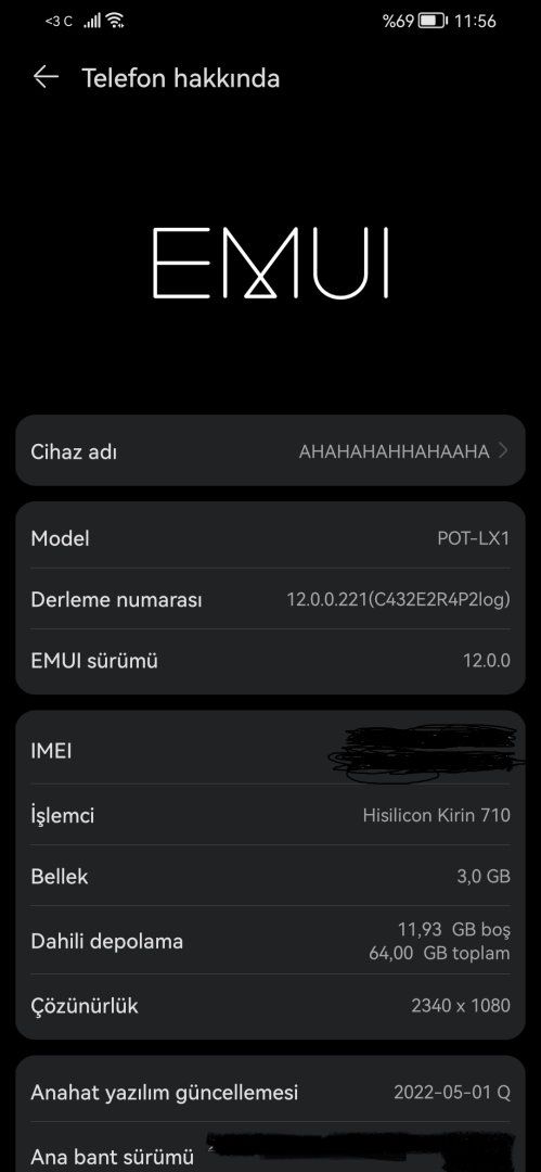 İnceleme: Huawei P Smart 2019 EMUI 12 Beta 1