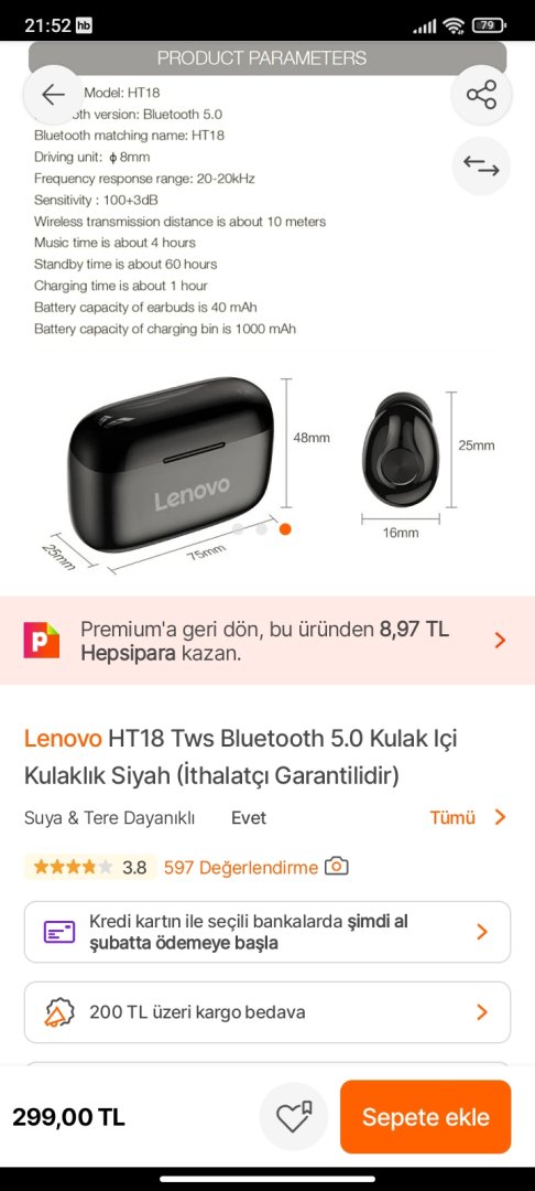 Lenovo HT18 TWS Bluetooth 5.0 alınır mı? | Technopat Sosyal