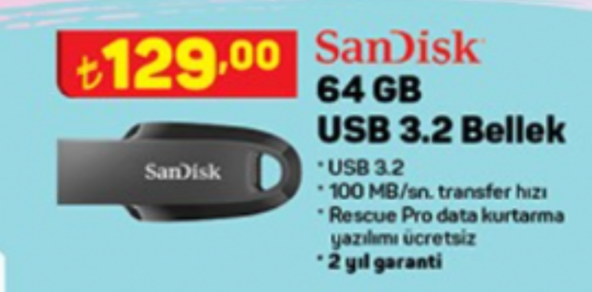 A101'e gelen SanDisk USB bellek alınır mı?
