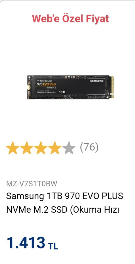 Vatan Bilgisayar'daki 1 TB Samsung 970 EVO Plus sahte olabilir mi? |  Technopat Sosyal