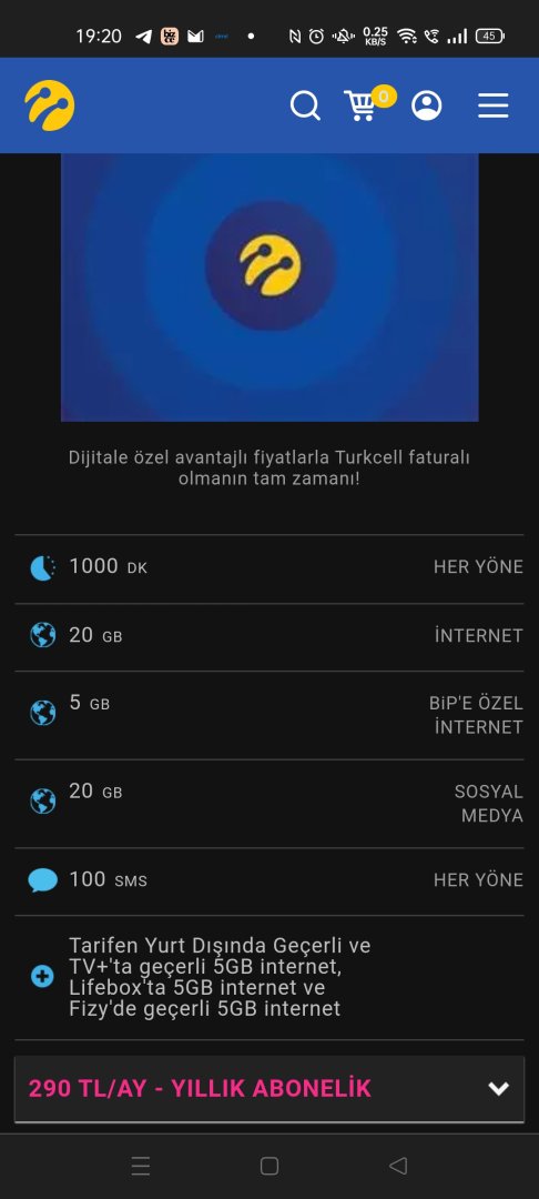 Diğer: Turkcell 20 GB 180 TL | Technopat Sosyal