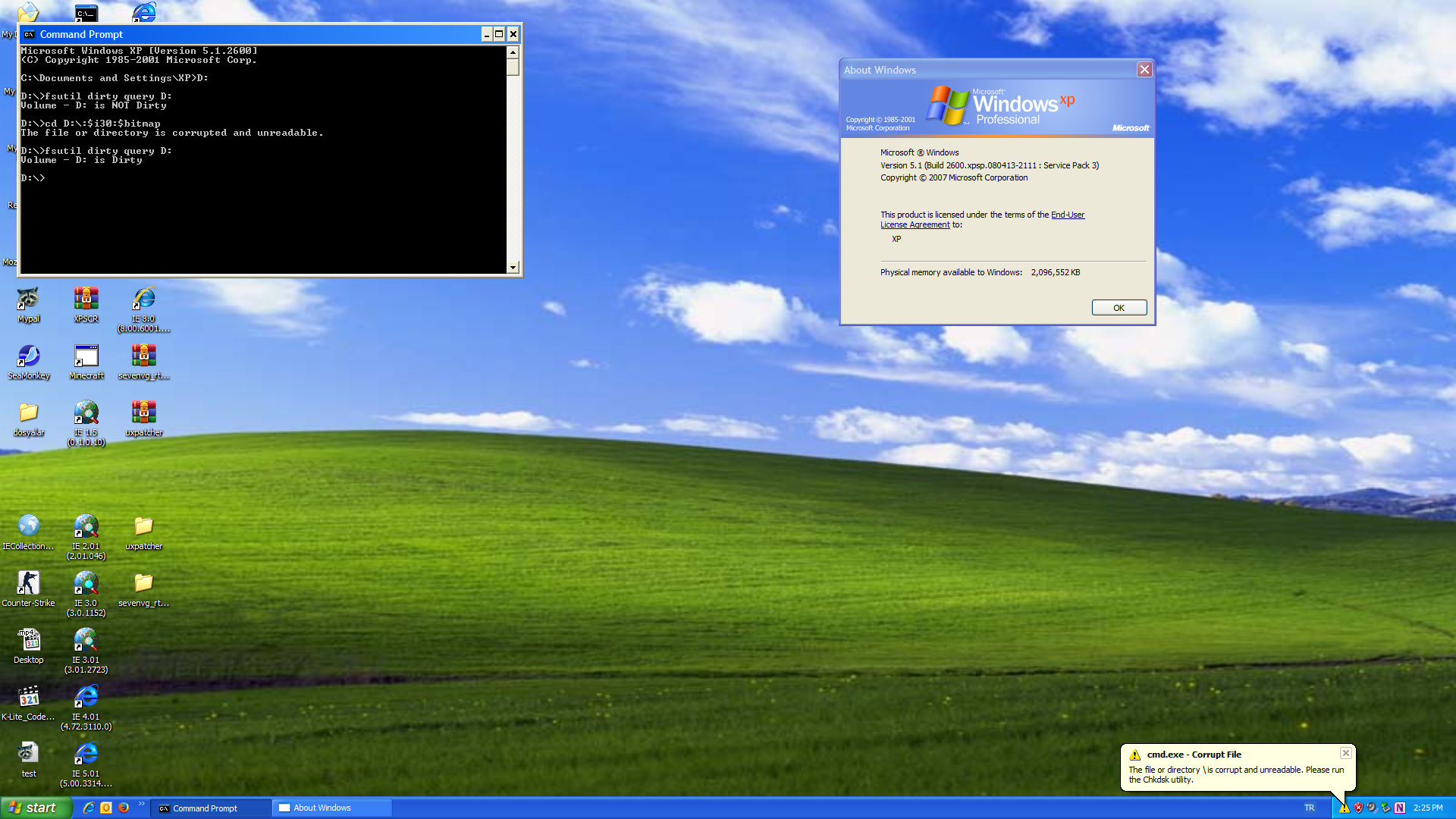 Windows XP'de meşhur NTFS açığının çalışıyor olması | Technopat Sosyal