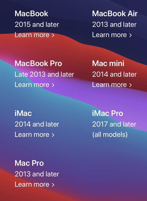 macOS Big Sur Beta Uyumlu Mac ve MacBook Listesi - Technopat