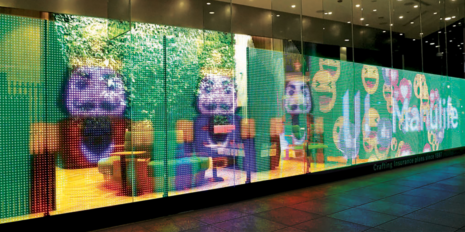 Advanced Showcase Display by LG: LG Transparent LED Signage